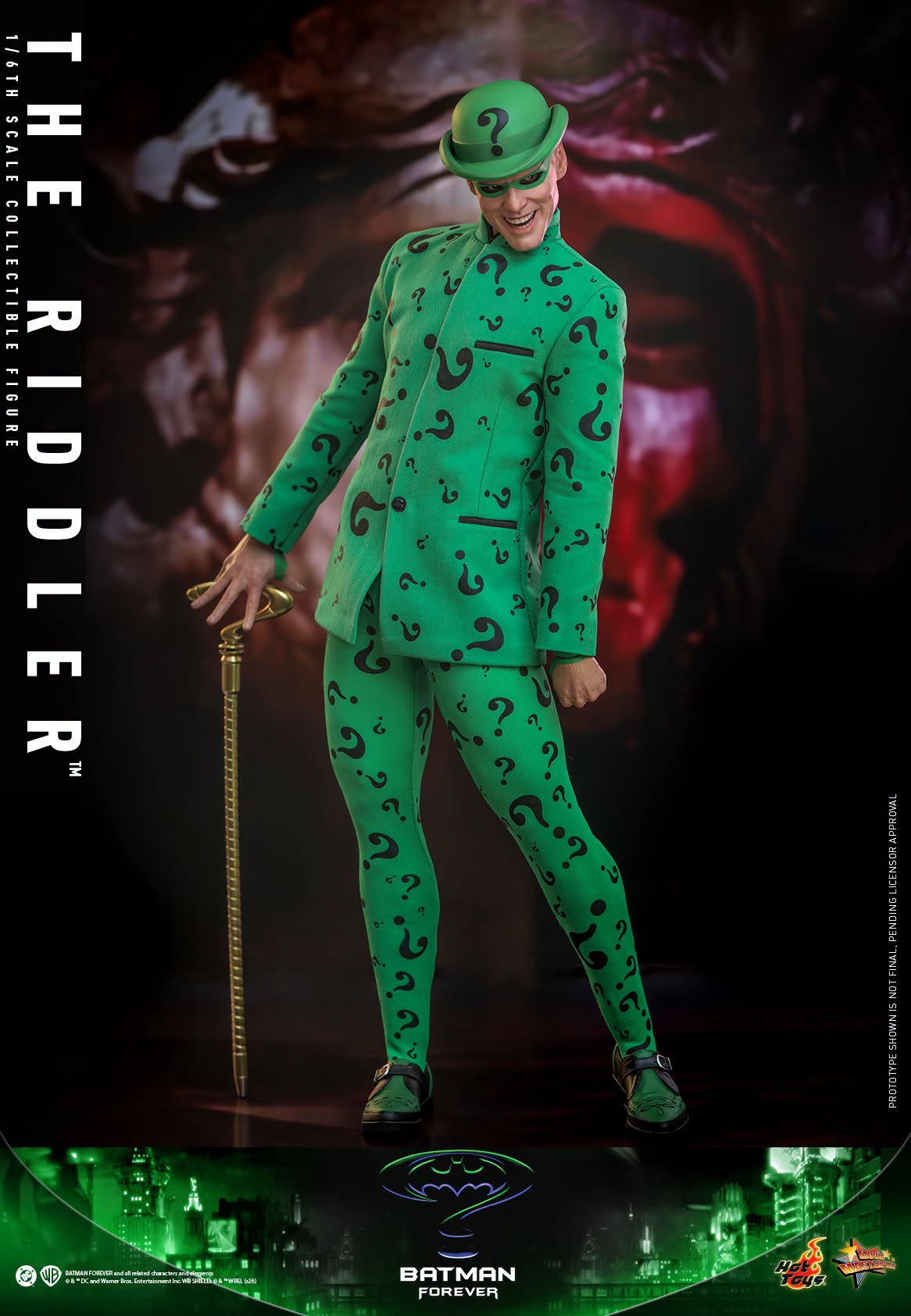 Pre-Order Hot Toys DC Comics Batman Forever The Riddler Sixth Scale Figure MMS926